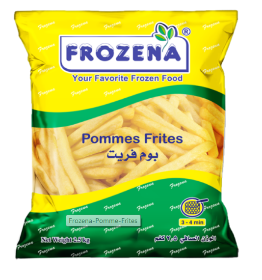بوم فريت ( 2.5 كجم ) فروزينـا / Pomme Frites ( 2.5 kg )  FROZENA