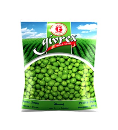 بسلة سادة ( 400 جم ) جيفركس / Green Peas Plan ( 400 gm ) Givrex